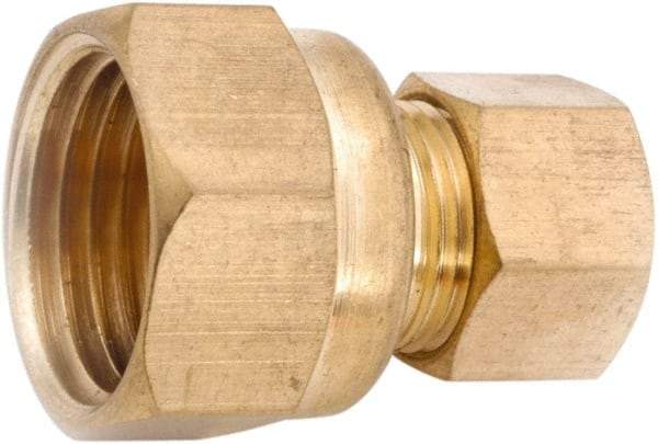 ANDERSON METALS - 1/4" OD, Lead Free Brass Thread-On Compression Reducer - 300 Max Working psi, Female Comp x Comp Ends - Industrial Tool & Supply