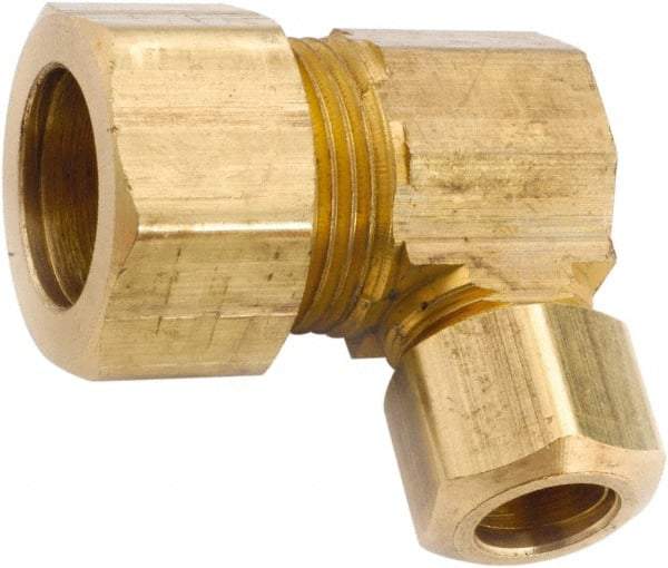 ANDERSON METALS - 5/8 x 1/2" OD, Lead Free Brass Union Elbow - 200 Max Working psi, Comp x Comp Ends - Industrial Tool & Supply