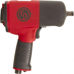 Chicago Pneumatic - 1/2" Drive, 9,000 RPM, 701 Ft/Lb Torque Impact Wrench - Pistol Grip Handle, 25.4 CFM, 90 psi, 1/4" NPT Inlet - Industrial Tool & Supply