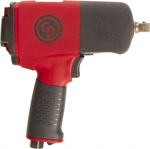 Chicago Pneumatic - 1/2" Drive, 9,000 RPM, 701 Ft/Lb Torque Impact Wrench - Pistol Grip Handle, 25.4 CFM, 90 psi, 1/4" NPT Inlet - Industrial Tool & Supply