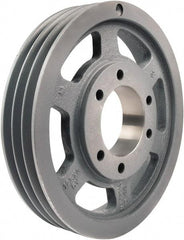 TB Wood's - 3 Groove, 7/8 to 3-1/2 Bore Diam, 14" Outside Diam, QD Bushed V Belt Sheave - 14.0 5V Diam Belt Pitch - Industrial Tool & Supply