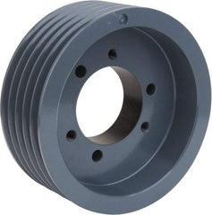 TB Wood's - 5 Groove, 7/8 to 3-1/2 Bore Diam, 10.9" Outside Diam, QD Bushed V Belt Sheave - 10.9 5V Diam Belt Pitch - Industrial Tool & Supply