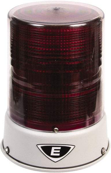 Edwards Signaling - 120 VAC, 4X NEMA Rated, LED, Magenta, Flashing, Steady Light - 65 Flashes per min, 3/4 Inch Pipe, 8-1/4 Inch Diameter, 7-3/4 Inch High, IP66 Ingress Rating, Pipe Mount - Industrial Tool & Supply