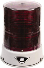 Edwards Signaling - 120 VAC, 4X NEMA Rated, LED, Magenta, Flashing, Steady Light - 65 Flashes per min, 3/4 Inch Pipe, 6-1/2 Inch Diameter, 8 Inch High, IP66 Ingress Rating, Pipe Mount - Industrial Tool & Supply