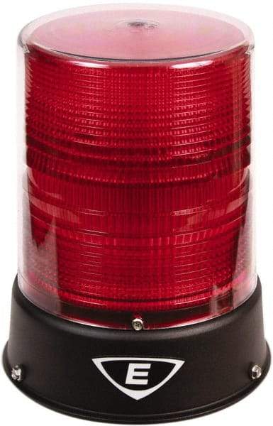 Edwards Signaling - 24 VAC/VDC, 4X NEMA Rated, LED, Red, Flashing, Steady Light - 65 Flashes per min, 3/4 Inch Pipe, 8-1/4 Inch Diameter, 7-3/4 Inch High, IP66 Ingress Rating, Pipe Mount - Industrial Tool & Supply