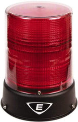 Edwards Signaling - 24 VAC/VDC, 4X NEMA Rated, LED, Red, Flashing, Steady Light - 65 Flashes per min, 3/4 Inch Pipe, 8-1/4 Inch Diameter, 7-3/4 Inch High, IP66 Ingress Rating, Pipe Mount - Industrial Tool & Supply
