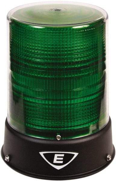 Edwards Signaling - 24 VAC/VDC, 4X NEMA Rated, LED, Green, Flashing, Steady Light - 65 Flashes per min, 3/4 Inch Pipe, 8-1/4 Inch Diameter, 7-3/4 Inch High, IP66 Ingress Rating, Pipe Mount - Industrial Tool & Supply