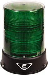 Edwards Signaling - 24 VAC/VDC, 4X NEMA Rated, LED, Green, Flashing, Steady Light - 65 Flashes per min, 3/4 Inch Pipe, 6-1/2 Inch Diameter, 8 Inch High, IP66 Ingress Rating, Pipe Mount - Industrial Tool & Supply