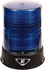 Edwards Signaling - 24 VAC/VDC, 4X NEMA Rated, LED, Blue, Flashing, Steady Light - 65 Flashes per min, 3/4 Inch Pipe, 8-1/4 Inch Diameter, 7-3/4 Inch High, IP66 Ingress Rating, Pipe Mount - Industrial Tool & Supply