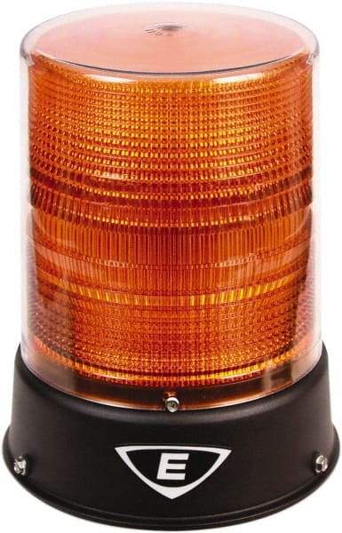 Edwards Signaling - 24 VAC/VDC, 4X NEMA Rated, LED, Amber, Flashing, Steady Light - 65 Flashes per min, 3/4 Inch Pipe, 8-1/4 Inch Diameter, 7-3/4 Inch High, IP66 Ingress Rating, Pipe Mount - Industrial Tool & Supply