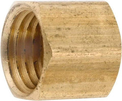 ANDERSON METALS - 1/2-14 Female Thread, Lead Free Brass Industrial Pipe End Cap - FNPT, 1,000 psi - Industrial Tool & Supply
