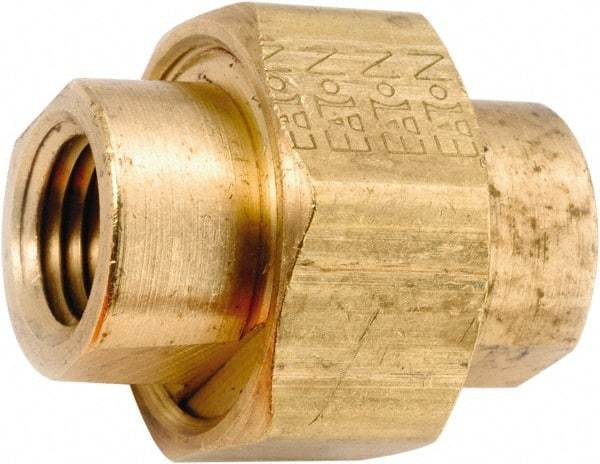 ANDERSON METALS - 1/4-18 Female Thread, Lead Free Brass Industrial Pipe Union - FNPT, 1,000 psi - Industrial Tool & Supply