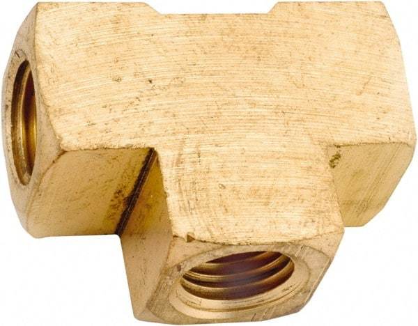 ANDERSON METALS - 3/4-14 Female Thread, Lead Free Brass Industrial Pipe Female Tee - FNPT, 1,000 psi - Industrial Tool & Supply