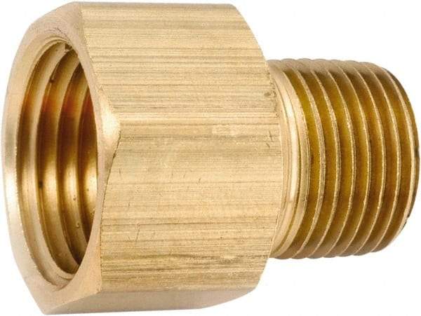 ANDERSON METALS - 3/8-18 Male Thread x 3/8-18 Female Thread, Lead Free Brass Industrial Pipe Adapter - MNPT x FNPT, 1,000 psi - Industrial Tool & Supply
