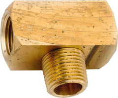 ANDERSON METALS - 1/4-18 Male Thread x 1/4-18 Female Thread, Lead Free Brass Industrial Pipe Male Branch Tee - MNPT x FNPT, 1,000 psi - Industrial Tool & Supply