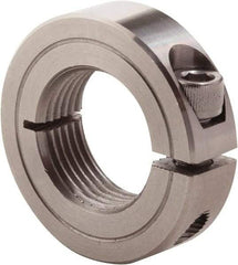 Climax Metal Products - 7/16-20 Thread, Stainless Steel, One Piece Threaded Shaft Collar - 15/16" Outside Diam, 11/32" Wide - Industrial Tool & Supply