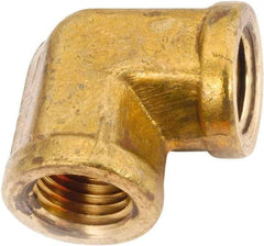 ANDERSON METALS - Class NSF, 1/4" Internal Pipe, Lead Free Brass 90° Elbow - NPT - Industrial Tool & Supply
