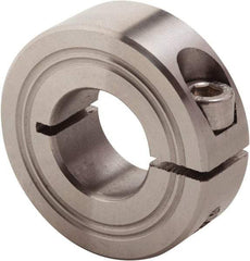 Climax Metal Products - 7mm Bore, Stainless Steel, One Piece Clamp Collar - 3/4" Outside Diam - Industrial Tool & Supply