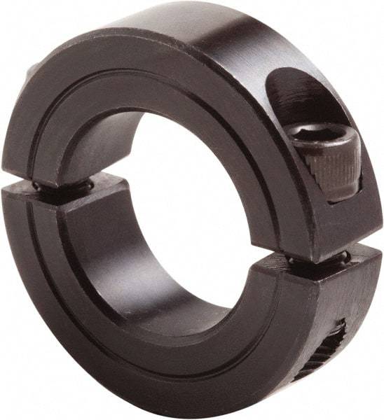 Climax Metal Products - 5" Bore, Steel, Two Piece Clamp Collar - 6-1/4" Outside Diam, 7/8" Wide - Industrial Tool & Supply