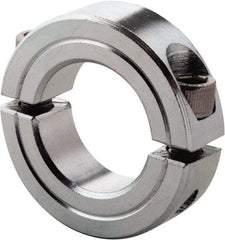 Climax Metal Products - 2-1/4" Bore, Steel, Two Piece Clamp Collar - 3-1/4" Outside Diam, 3/4" Wide - Industrial Tool & Supply