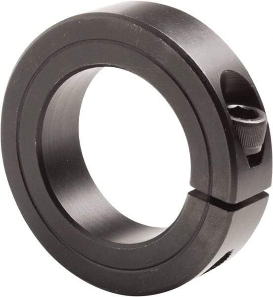 Climax Metal Products - 3-3/16" Bore, Steel, One Piece Clamp Collar - 4-1/2" Outside Diam, 7/8" Wide - Industrial Tool & Supply