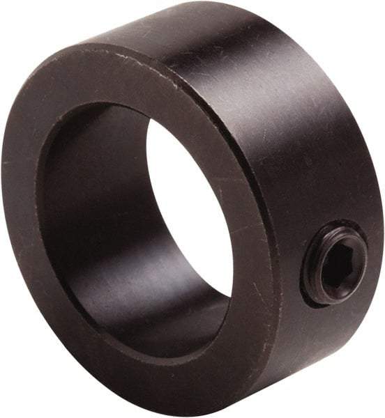 Climax Metal Products - 3/32" Bore, Steel, Set Screw Shaft Collar - 3/8" Outside Diam, 3/16" Wide - Industrial Tool & Supply