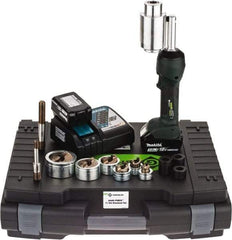 Greenlee - 16 Piece, 0.88 to 2.4165" Punch Hole Diam, Hydraulic Knockout Set - Round Punch, 10 Gage Stainless Steel, 10 Gage Mild Steel - Industrial Tool & Supply