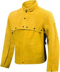 Steiner - Size XL, 14" Long, Cape Sleeves & Bib - Leather, Bourbon - Industrial Tool & Supply