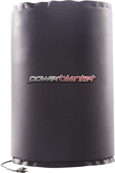 Powerblanket - 18-1/2" Wide, 30 Gallon Wrap-Around Drum Heater - 120 Volt, 280 Watts to 560 Watts, 0.5 Amps, 0°F to 100°F Thermostat Rating - Industrial Tool & Supply