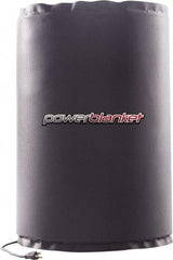 Powerblanket - 12" Wide, 5 Gallon Wrap-Around Drum Heater - 120 Volt, 1.33 Amps, 0°F to 145°F Thermostat Rating - Industrial Tool & Supply