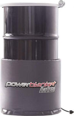 Powerblanket - 14" Wide, 15 Gallon Wrap-Around Drum Heater - 120 Volt, 1.15 Amps, 0°F to 450°F Thermostat Rating - Industrial Tool & Supply
