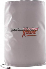 Powerblanket - 18-1/2" Wide, 30 Gallon Wrap-Around Drum Heater - 120 Volt, 280 Watts to 560 Watts, 0.5 Amps, 0°F to 100°F Thermostat Rating - Industrial Tool & Supply