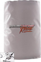 Powerblanket - 18-1/2" Wide, 30 Gallon Wrap-Around Drum Heater - 120 Volt, 6 Amps, 0°F to 145°F Thermostat Rating - Industrial Tool & Supply