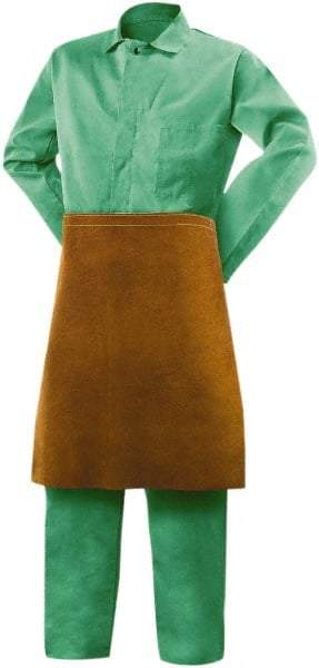 Steiner - 24 x 24" General Purpose Waist Apron - Leather, Brown, Strap Closure - Industrial Tool & Supply