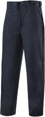 Steiner - Cotton Flame Resistant/Retardant Pants - Zipper Closure, 4 Pockets, 42" Waist, 36" Inseam, Navy, ASTM D6413-10 - Industrial Tool & Supply