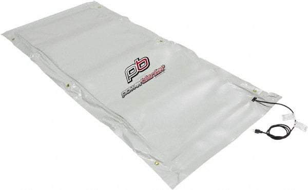 Powerblanket - 108" Long x 60" Wide, Flat, PVC, Standard Heat Blanket - 120 Volts, Flat Back - Industrial Tool & Supply