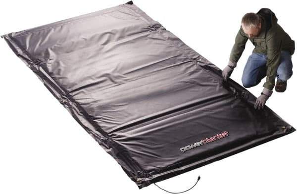 Powerblanket - 120" Long x 60" Wide, Flat, PVC, Standard Heat Blanket - 120 Volts, Flat Back - Industrial Tool & Supply