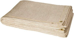 Steiner - 8' High x 6' Wide x 0.05" Thick Fiberglass Welding Blanket - Tan, Grommet - Industrial Tool & Supply