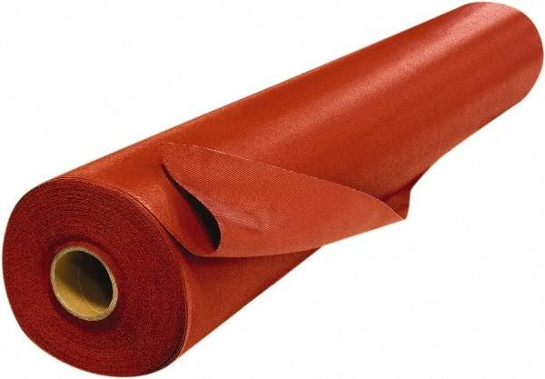 Steiner - 5' Wide x 0.035" Thick Silicone Coated Fiberglass Welding Blanket - Red - Industrial Tool & Supply