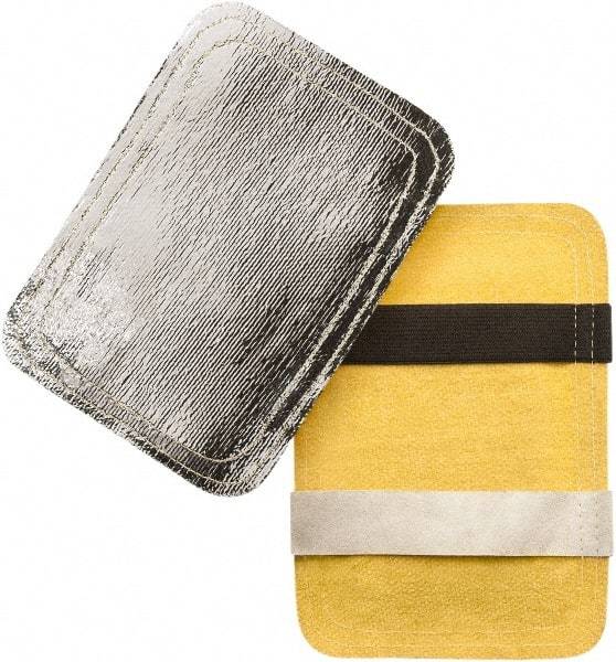Steiner - Universal Size, Aluminized Rayon/Acrylic Coated Fiberglass, Glove Pad - Unlined, 7-1/2" OAL - Industrial Tool & Supply