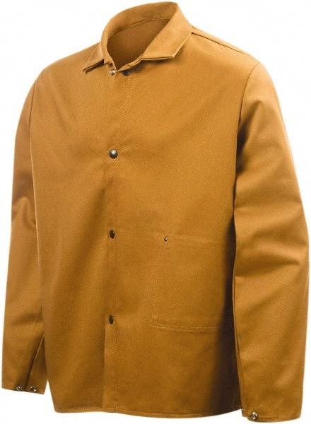 Steiner - Size XL Flame Resistant/Retardant Jacket - Brown, Cotton, Snaps Closure - Industrial Tool & Supply