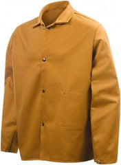 Steiner - Size M Flame Resistant/Retardant Jacket - Brown, Cotton, Snaps Closure - Industrial Tool & Supply