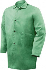 Steiner - Size 5XL Flame Resistant/Retardant Jacket - Green, Cotton, Snaps Closure - Industrial Tool & Supply