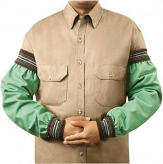 Steiner - Size Extra Wide, Green Cotton Sleeve - 23" Long Sleeve, Elastic Opening at Both Ends - Industrial Tool & Supply