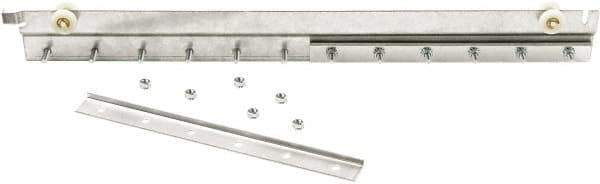 Steiner - 2' Long Galvanized Steel Dock Strip Door Strip Door Trolley - Use with Track & Roller Track - Industrial Tool & Supply