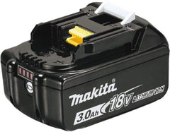 Makita - 18 Volt Lithium-Ion Power Tool Battery - 3 Ahr Capacity, 30 min Charge Time, Series LXT - Industrial Tool & Supply