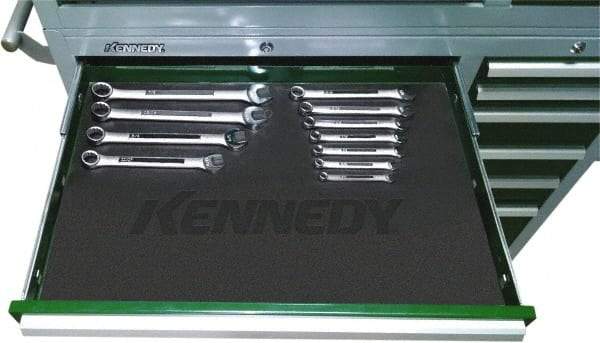 Kennedy - Tool Box PVC Coated Polyester Drawer Liner - 34" Wide x 20" Deep x 1/16" High, For Kennedy Models 3407MP, 348X - Industrial Tool & Supply