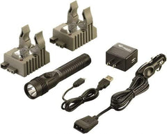 Streamlight - White LED Bulb, 700 Lumens, Industrial/Tactical Flashlight - Black Aluminum Body, 1 3.75V Lithium-Ion Battery Included - Industrial Tool & Supply
