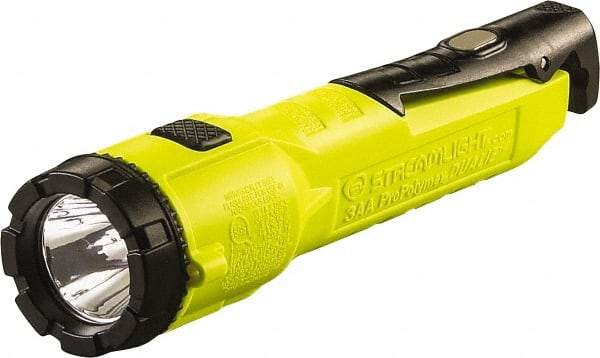 Streamlight - White LED Bulb, 140 Lumens, Industrial/Tactical Flashlight - Yellow Plastic Body, 3 AA Alkaline Batteries Not Included - Industrial Tool & Supply