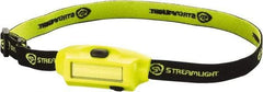 Streamlight - White LED Bulb, 180 Lumens, Hands-free Flashlight - Yellow Plastic Body, 1 Integrated Lithium-Polymer Battery Included - Industrial Tool & Supply